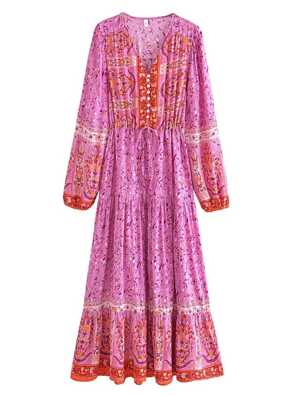 S5b321c95e9e04769b7f0168540820e1f8.jpg For Every Spirit Lantern Sleeve Maxi Dress