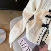 Sweet French Elegant Bow Knitted Cardigan