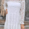 Amelia Casual White Lace Boho Dress
