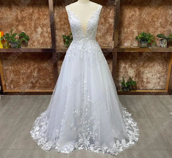S681356f8bcd84ca3a827c83ae8c73bb0i.jpg Fairytale Bloom A-Line Boho Wedding Dress