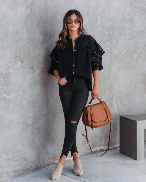 S68bc2313f84e410b911e2d91b802baddE-1.jpg Desert Breeze Lantern Sleeve Shirt – Boho Casual Chic