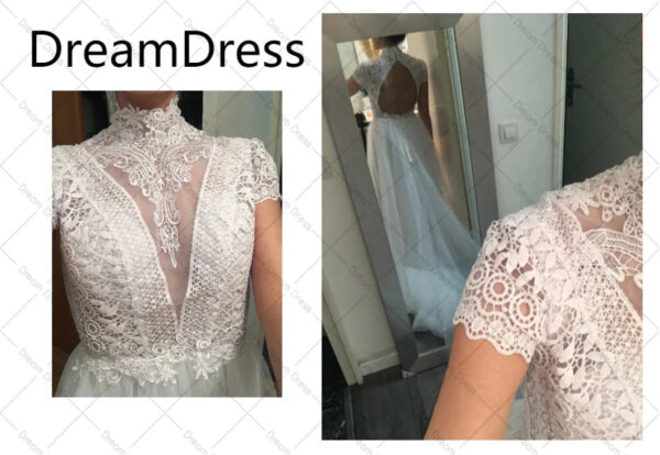 S6d0eb3d908ec4693b26b98d6911d8fa2n.jpg Whispering Lace High Neck Boho Wedding Dress