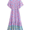 S6fca0cf0fcaf4f9892c9dad287f6efb3H.jpg Wildflower Dance Floral Maxi Dress with Drawstring and Tiered Hem Multicolor – Spirit & Rebel