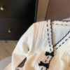 Sweet French Elegant Bow Knitted Cardigan