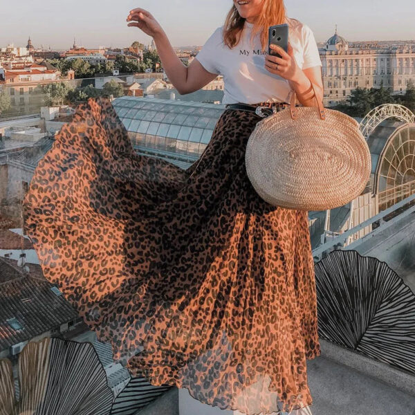 S7a9a6719984e45d088619277d498723f9.jpg Spirit and Rebel Boho Leopard Maxi Skirt