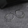 S7f4711b7cbf0442b96cb3f986adb708ah-1.jpg Gypsy Spiral Silver Boho Hoop Earrings with Ornamental Charms