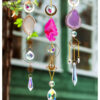 Boho Chic Crystal Sun Catcher – Moon and Geode Window Hanging Decoration