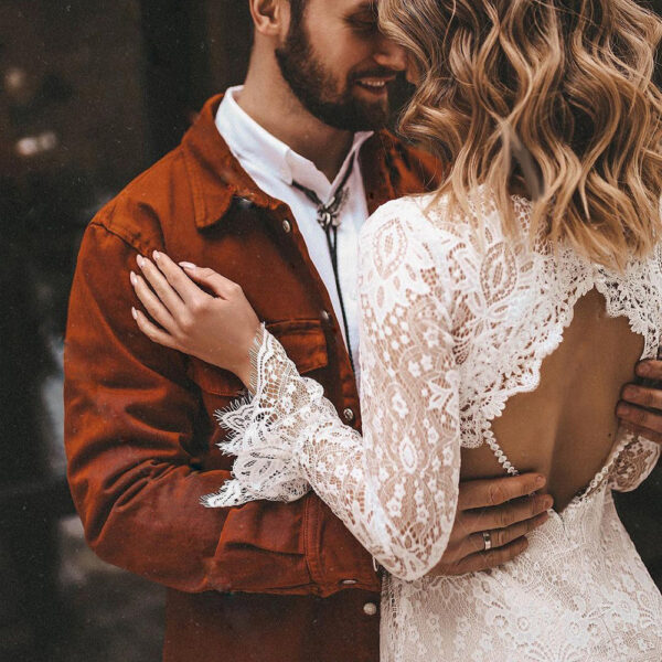 S832bcfd482f94f5bb6df0de3b78c958dU_66727244-c577-4df7-8466-f35f29ad0fb8.jpg Elegant Boho Floral Lace V Neck Wedding Dress