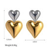 S88e835d069c641138736adb34ccbecebj.jpg Twilight Charm Heart Dangle Earrings in Metallic Finish
