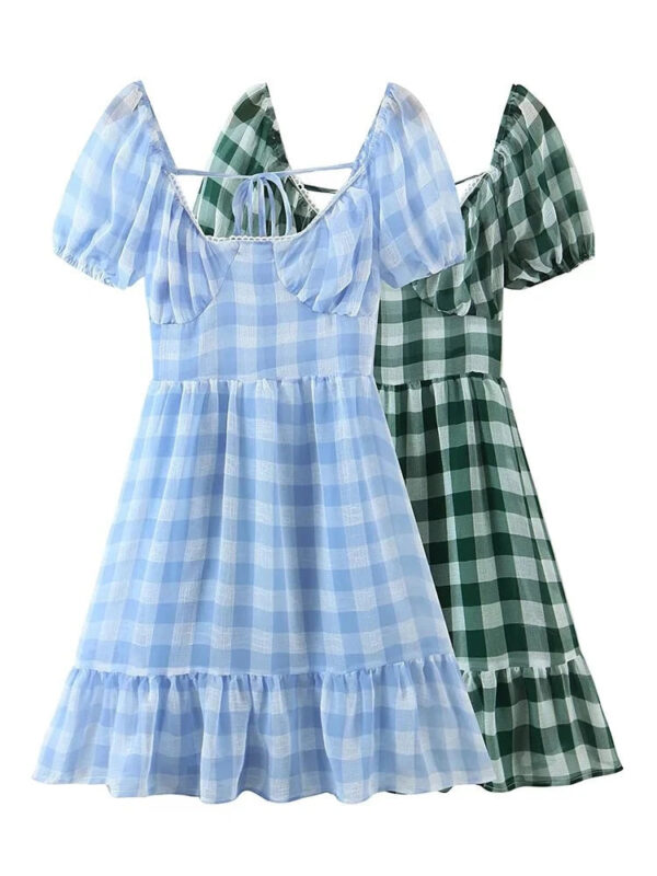 S8a4f962687ba4644b3ace72566e89085u.jpg Gingham Harmony Summer Dress