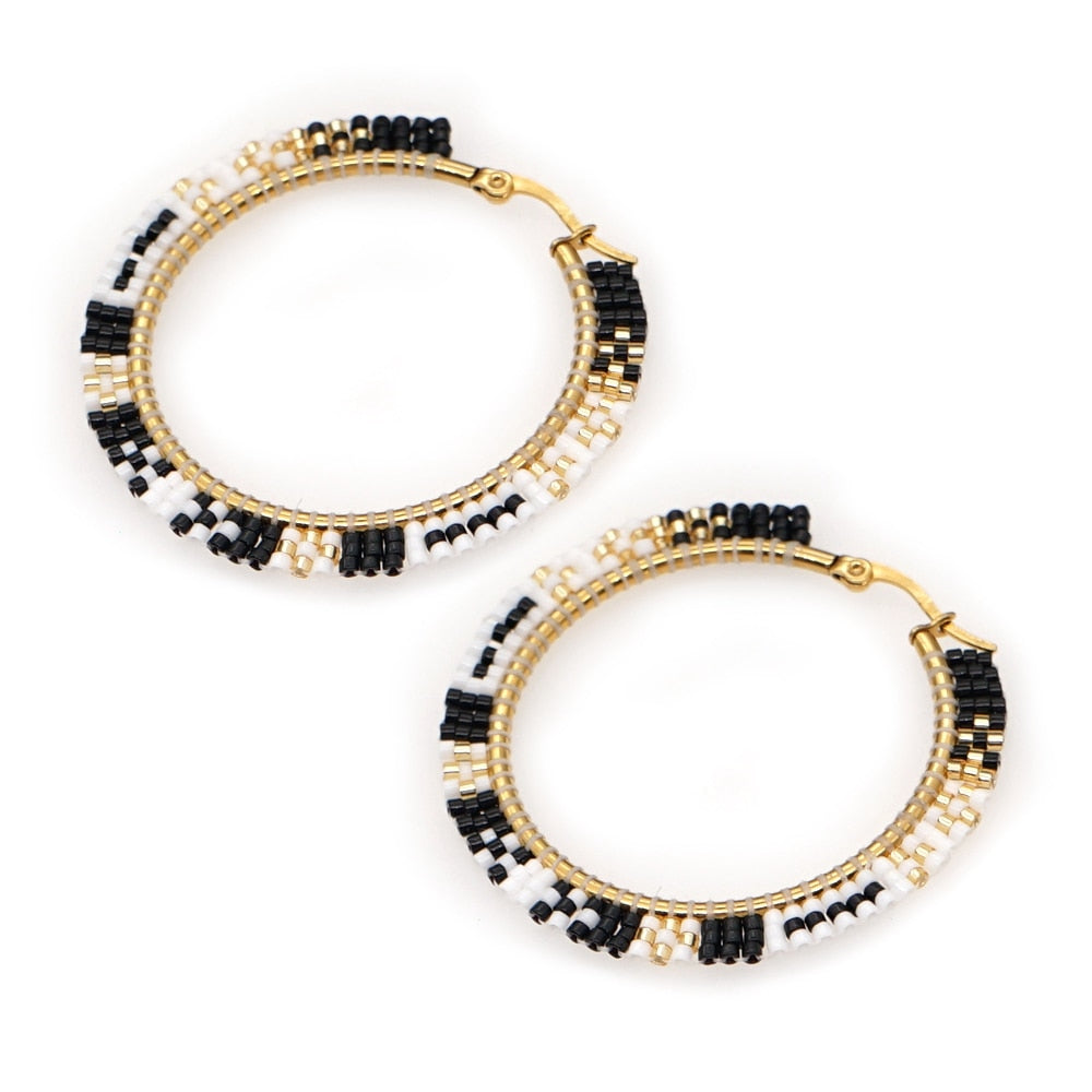 Boho Rainbow Hoop Earrings - Image 17