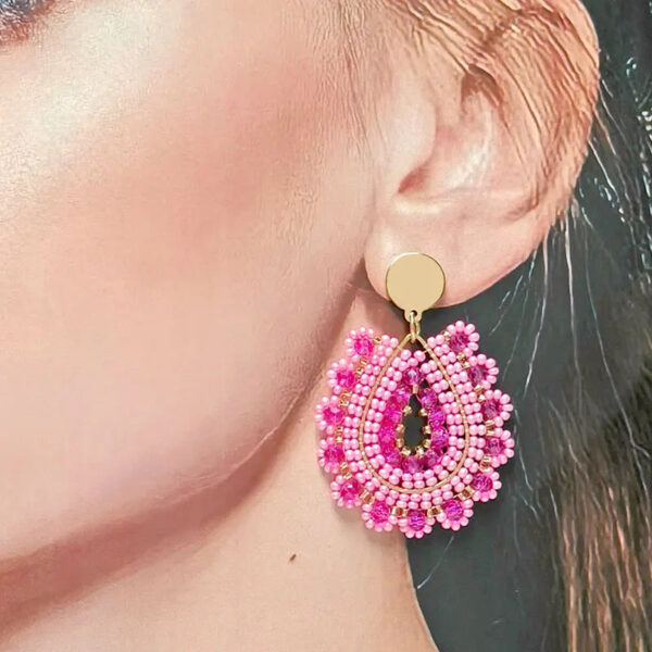 S9ca0eb3ed02844fd95c718d18277d8edl-1.jpg Boho Earrings Wildflower Aura Teardrop Design