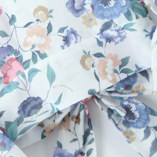 Spirit and Rebel Floral Square Neck Boho Blouse