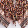 Amber Glow Floral Kimono Wrap