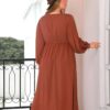 Spirit and Rebel Plus Size Long Sleeve Dress