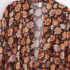 Amber Glow Floral Kimono Wrap