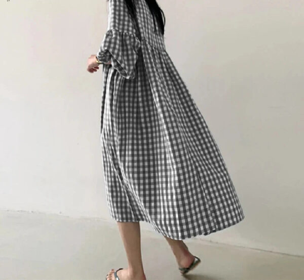 Plaid Breeze Dream Plus Size Boho Dress