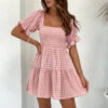 Sc4ddd8ace21647e18f9fcdc2a05d3e6dH.jpg Wander free, Dream Big Gingham Dress