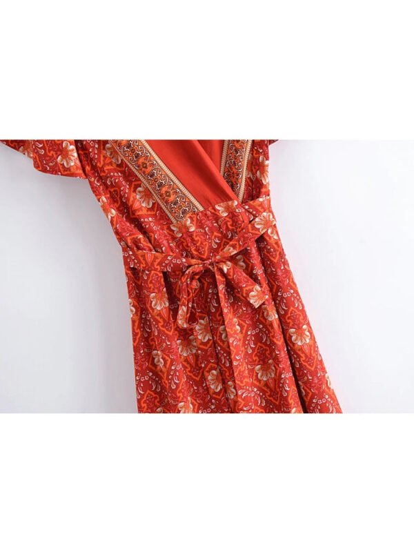 Sc6cd39ceafb549308f31e54500688e93N.jpg Whispering Meadow V-Neck Bohemian Wrap Dress Red – Spirit & Rebel