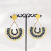 Rainfall Reverie Rice Beaded Boho Hoop Earrings