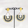 Rainfall Reverie Rice Beaded Boho Hoop Earrings