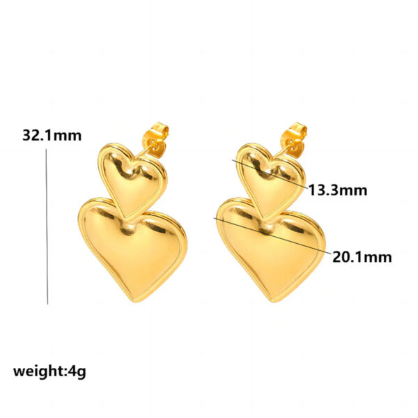 Sc89833ecfd5f44c8b4ac121f0abd4c92s.jpg Twilight Charm Heart Dangle Earrings in Metallic Finish