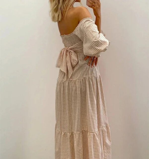 Sc9c0336b6fc9436b9ed981b31309c2e1s.jpg Willow Plaid Back Bow Midi Dress