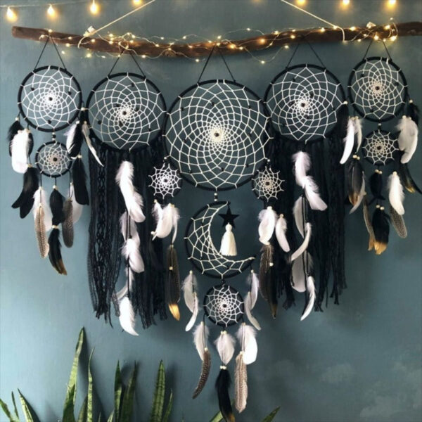 Scf1bebe094184cac84b0c76b705c14fax.jpg Mystic Weaves Dreamcatcher Set 5 pcs with Star Accents