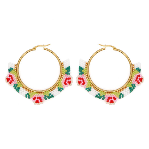 Sdc7ad74cecea4f1e8a4331fed5a650b8f-3.jpg Boho Rainbow Hoop Earrings