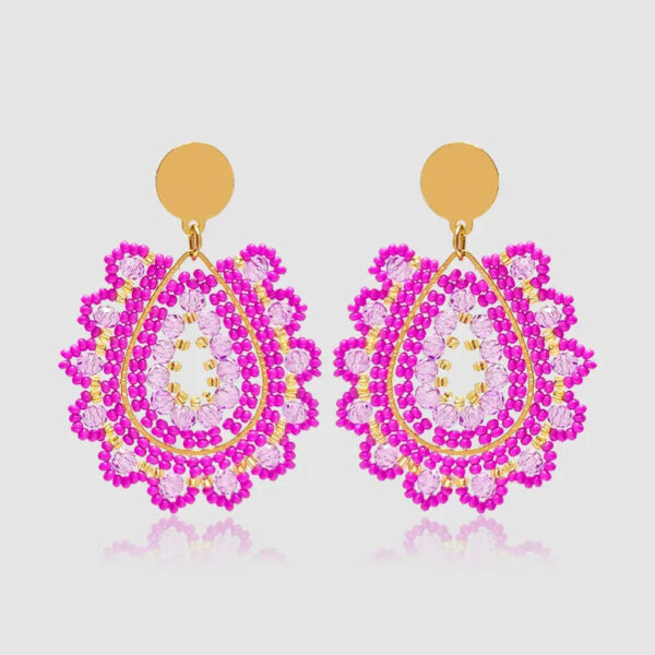 Se0d5cf96cf8f4231a581d09dc232f577z-1.jpg Boho Earrings Wildflower Aura Teardrop Design