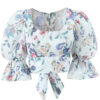 Spirit and Rebel Floral Square Neck Boho Blouse
