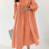 Plaid Breeze Dream Plus Size Boho Dress