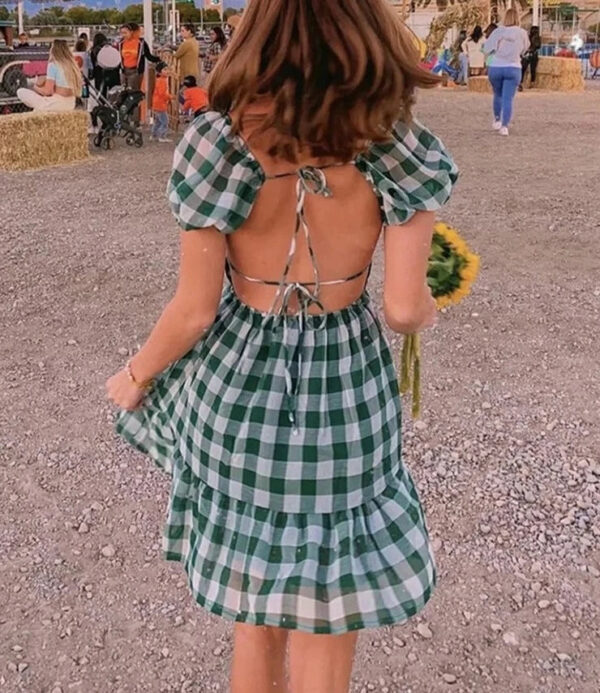 Se990e8994f3b479490153d8ee9ba4464o.jpg Gingham Harmony Summer Dress