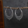 Sf22979ab22ab4d0c8bc85704181790b4K-1.jpg Gypsy Spiral Silver Boho Hoop Earrings with Ornamental Charms