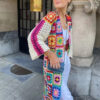 Bohemian Patchwork Dream – Handcrafted Crochet Cardigan
