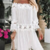 Amelia Casual White Lace Boho Dress