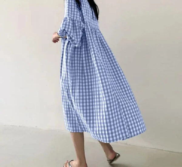 Plaid Breeze Dream Plus Size Boho Dress