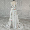 Enchanted Garden Floral Boho Wedding Dress
