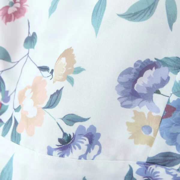 Spirit and Rebel Floral Square Neck Boho Blouse