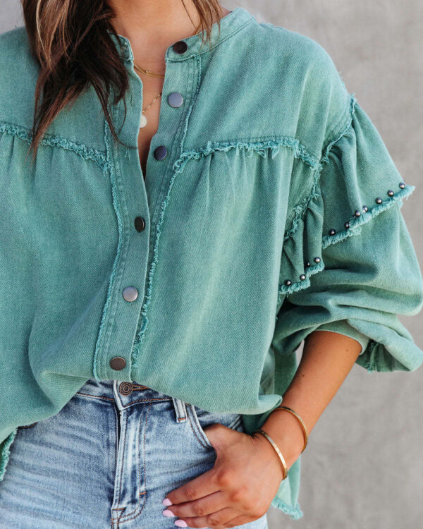 Sfdb36e245c054b6bac7d16df5407aa71W-1.jpg Desert Breeze Lantern Sleeve Shirt – Boho Casual Chic