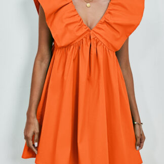 V-Neck Cap Sleeve Mini Boho Dress - Spirit and Rebel