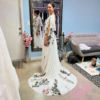 Enchanted Garden Floral Boho Wedding Dress