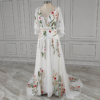 Enchanted Garden Floral Boho Wedding Dress