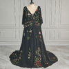 Enchanted Garden Floral Boho Wedding Dress
