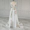 Enchanted Garden Floral Boho Wedding Dress