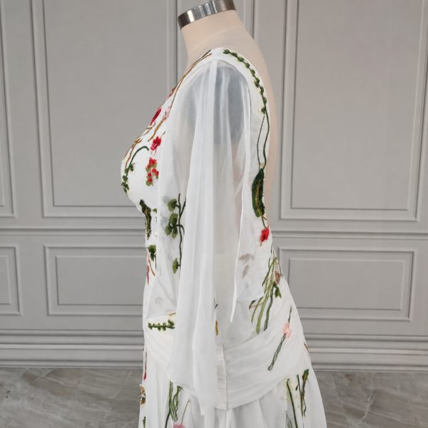 Enchanted Garden Floral Boho Wedding Dress