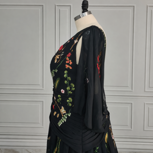 Enchanted Garden Floral Boho Wedding Dress