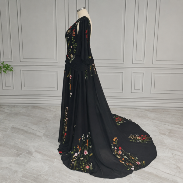 Enchanted Garden Floral Boho Wedding Dress