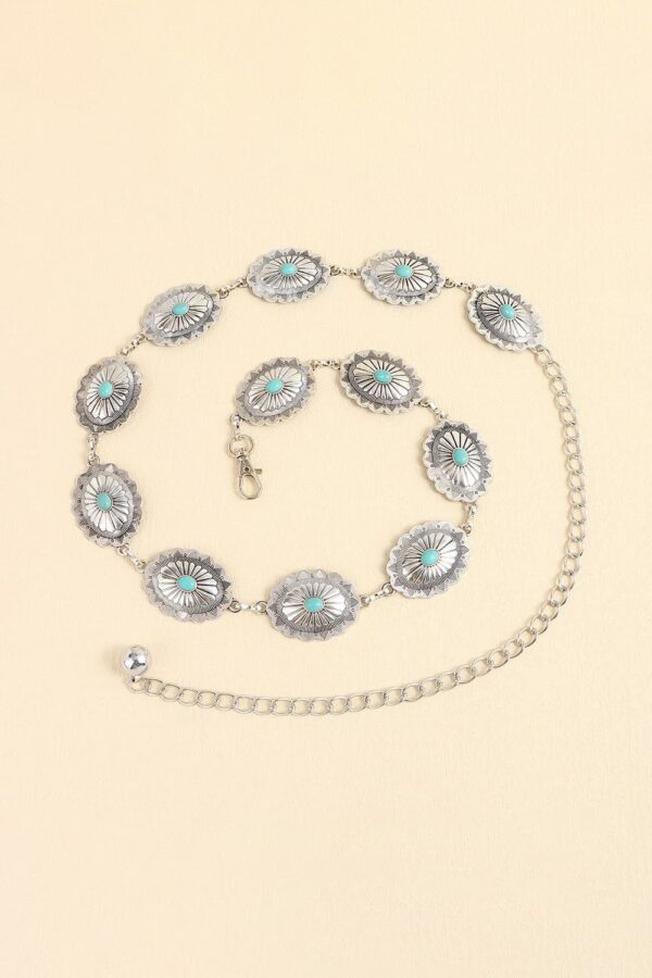 Vintage Turquoise Alloy Boho Belt - Spirit and Rebel