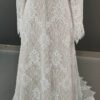 Elegant Boho Floral Lace V Neck Wedding Dress White – Spirit & Rebel